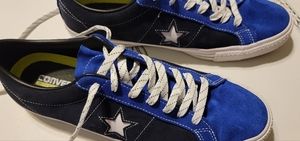 Converse size 11 1 Star suede Skateboarding shoes, 2 tone  SUPER SOFT INSOLES